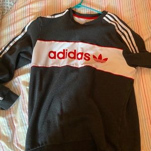 Grey adidas crew neck